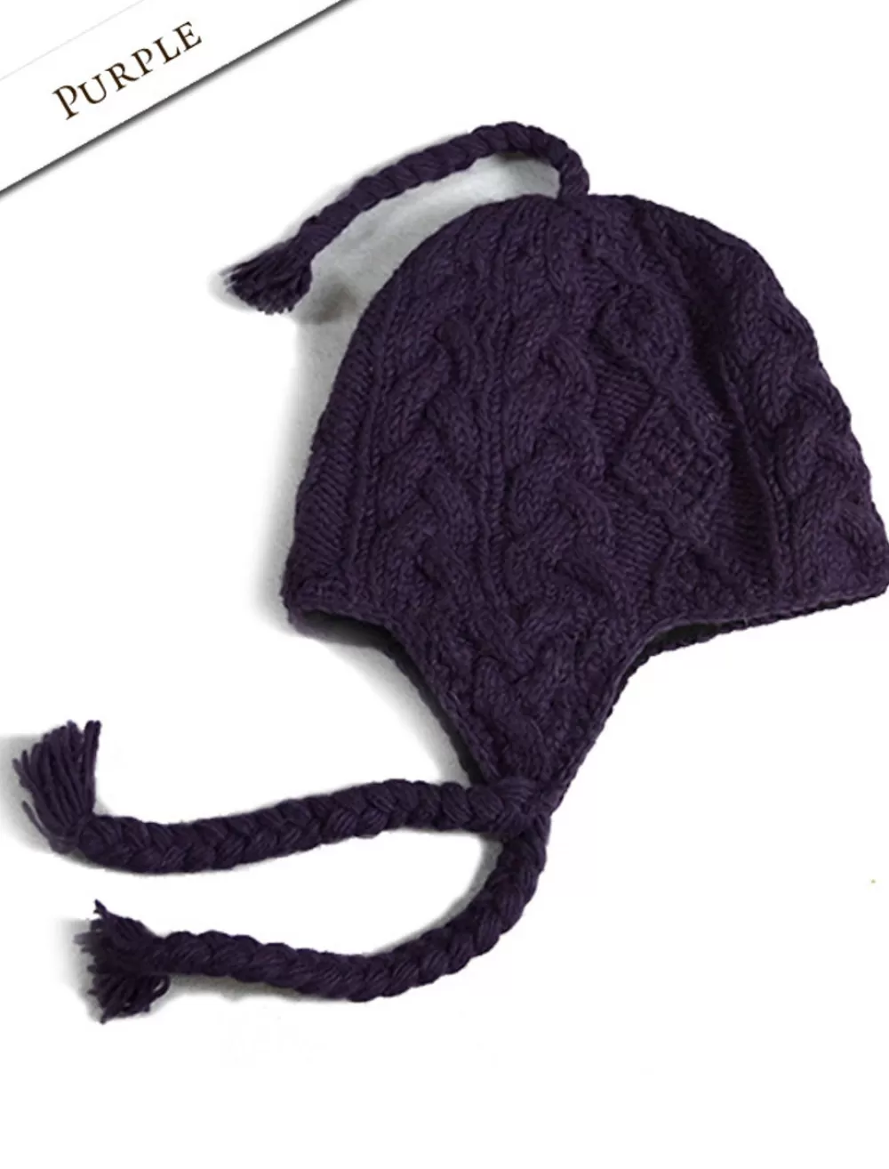 aran_cable_hat_with_ear_flaps_7-1.webp Cheap Aran Cable Hat with Ear Flaps Women Irish Wool Hats | Caps & Hats