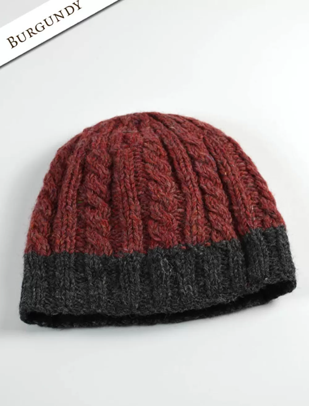 aran_fleece_lined_beanie_2-1.webp Fashion Aran Fleece Lined Beanie Irish Wool Hats