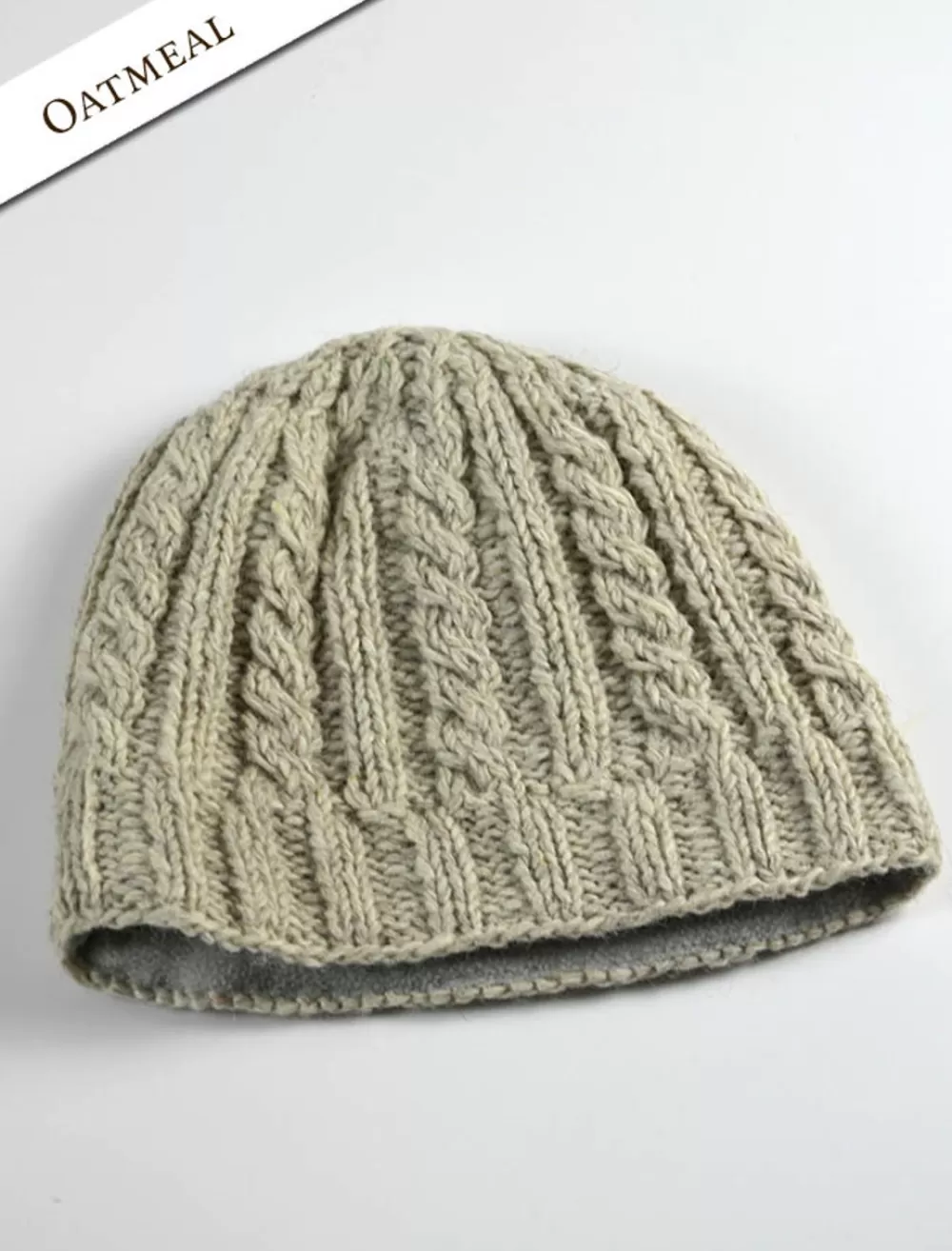 aran_fleece_lined_beanie_5-1.webp Fashion Aran Fleece Lined Beanie Irish Wool Hats