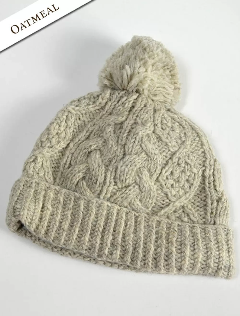 aran_fleece_lined_rib_cap_with_bobble_11-3.webp Cheap Aran Fleece Lined Rib Cap with Bobble Irish Wool Hats