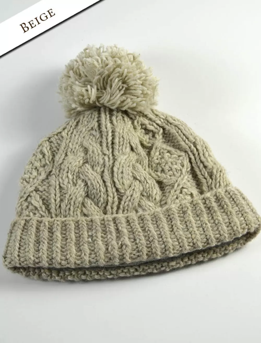 aran_fleece_lined_rib_cap_with_bobble_3-3.webp Cheap Aran Fleece Lined Rib Cap with Bobble Irish Wool Hats