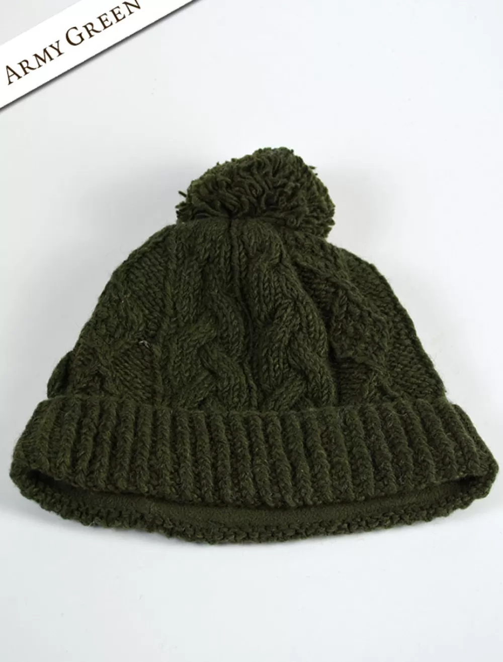 aran_fleece_lined_rib_cap_with_bobble_4-3.webp Cheap Aran Fleece Lined Rib Cap with Bobble Irish Wool Hats