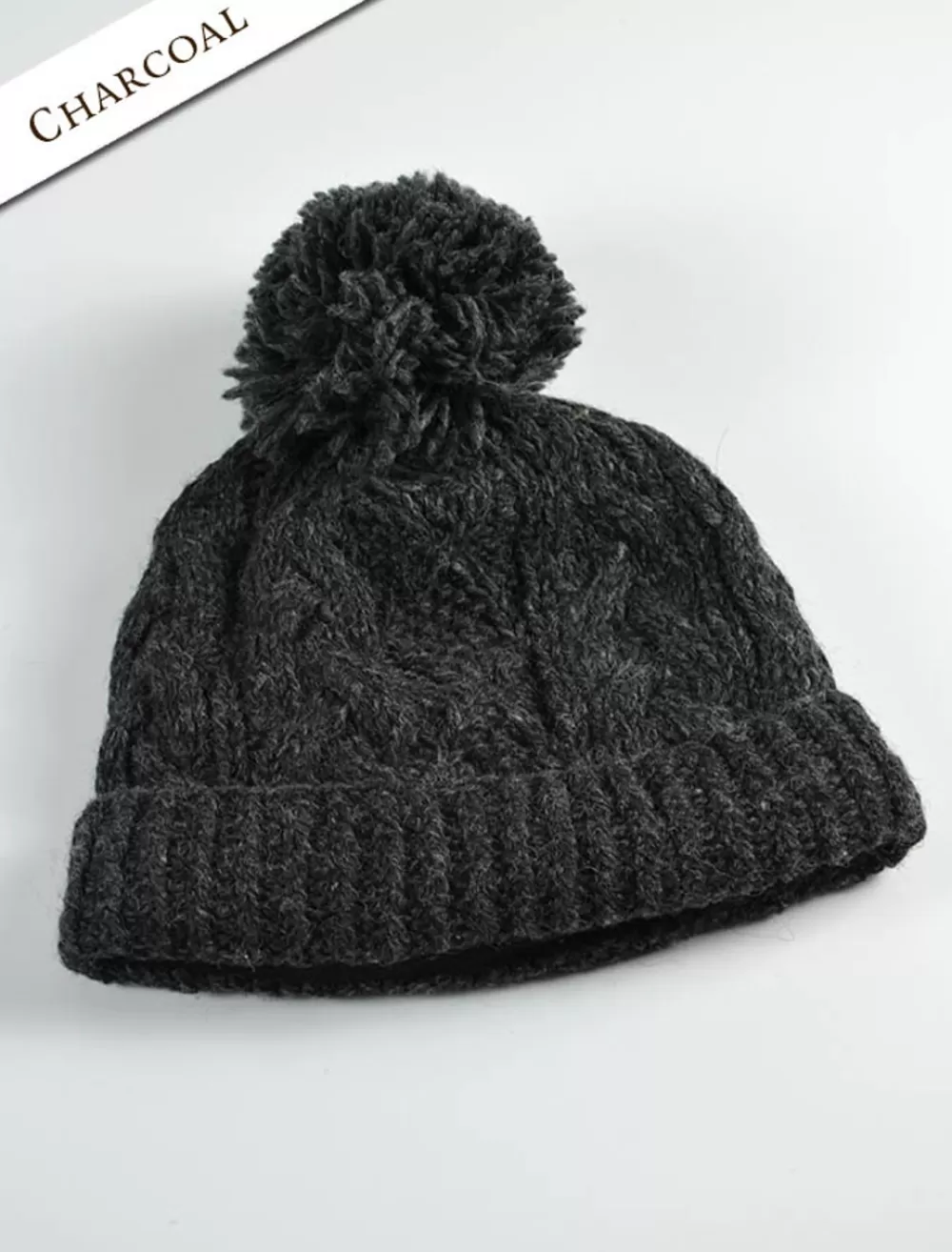 aran_fleece_lined_rib_cap_with_bobble_6-3.webp Cheap Aran Fleece Lined Rib Cap with Bobble Irish Wool Hats