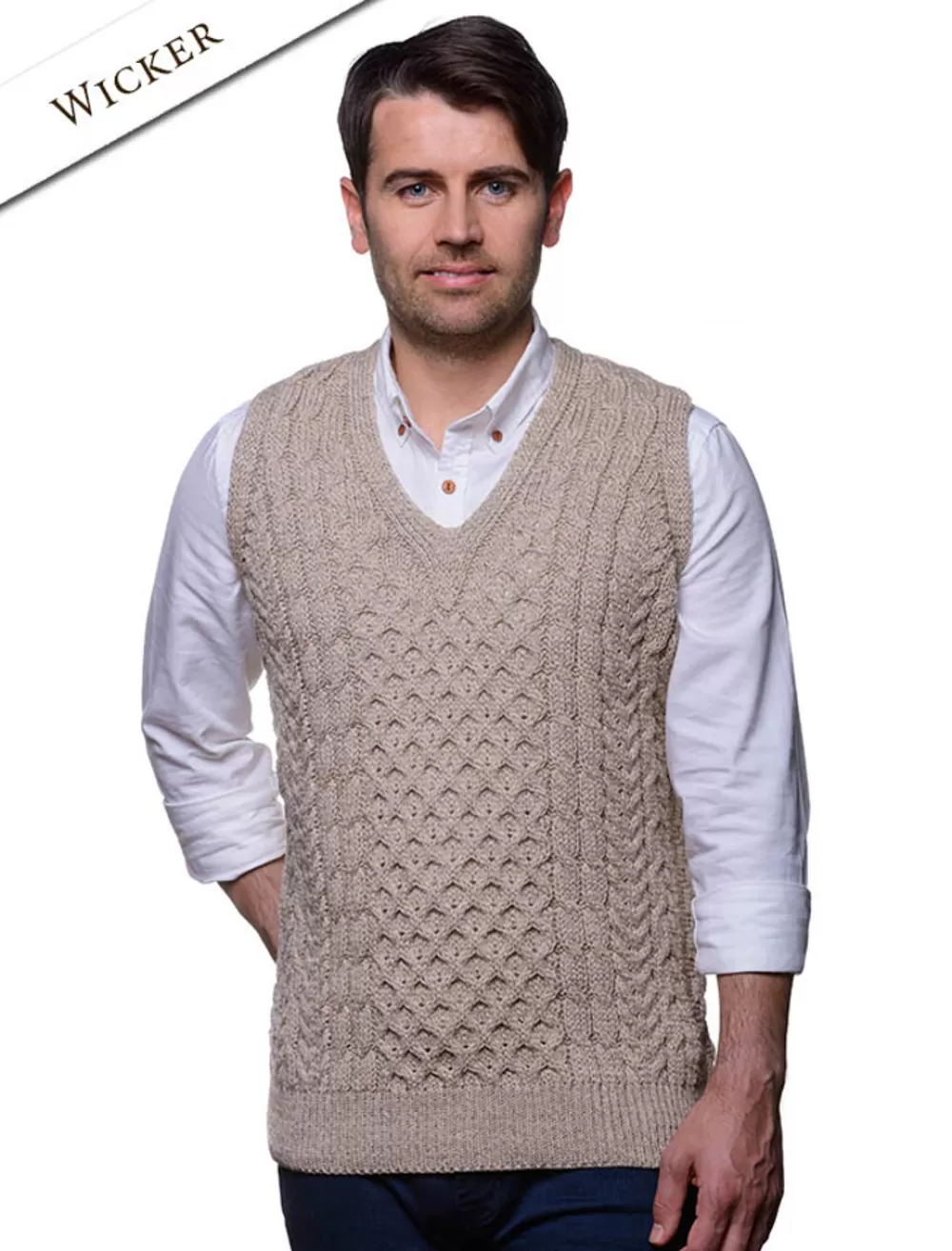 aran_vneck_slipover_sweater_2-1.webp Cheap Aran V-Neck Slipover Sweater Cardigans, Jackets & Coats