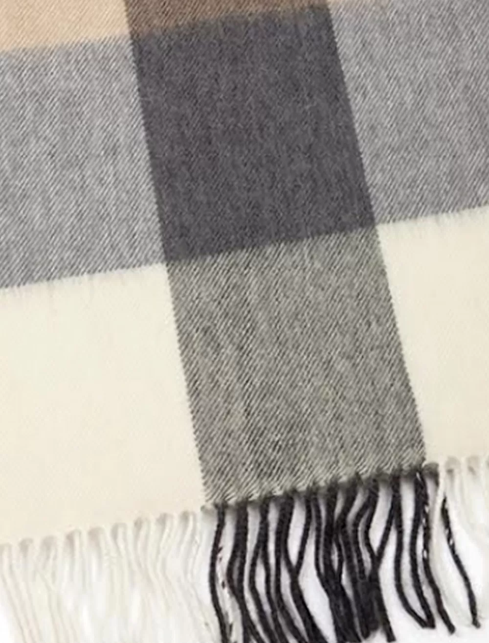 cream_grey_beige_woven_woolen_scarf__glenaran_2-1.webp Cheap Cream Grey Beige Woven woolen scarf | Plaid & Tartan Scarves