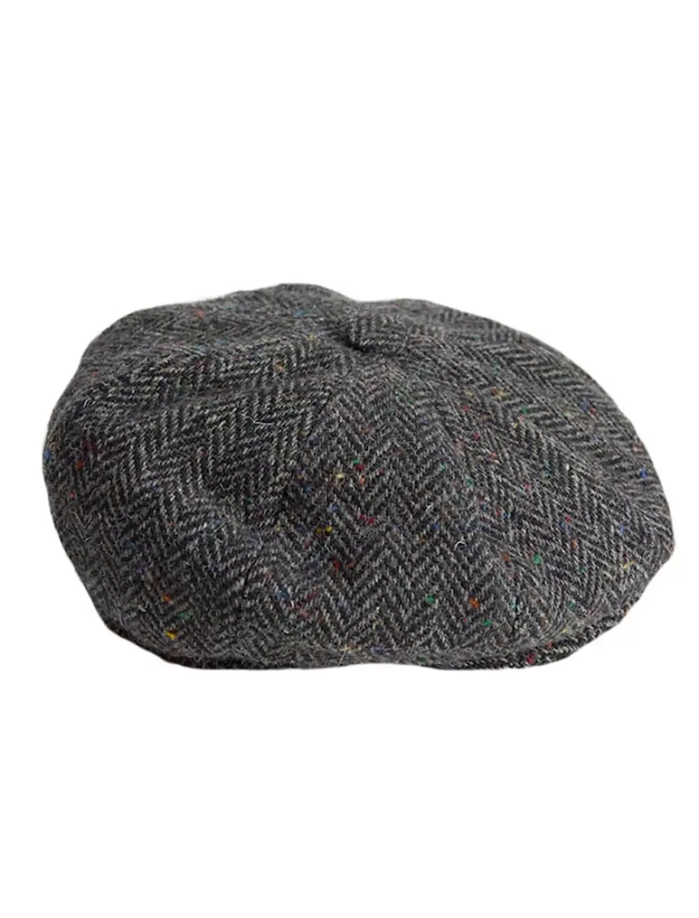 Cheap Donegal Tweed Mens Gatsby Cap - Charcoal Irish Flat Caps