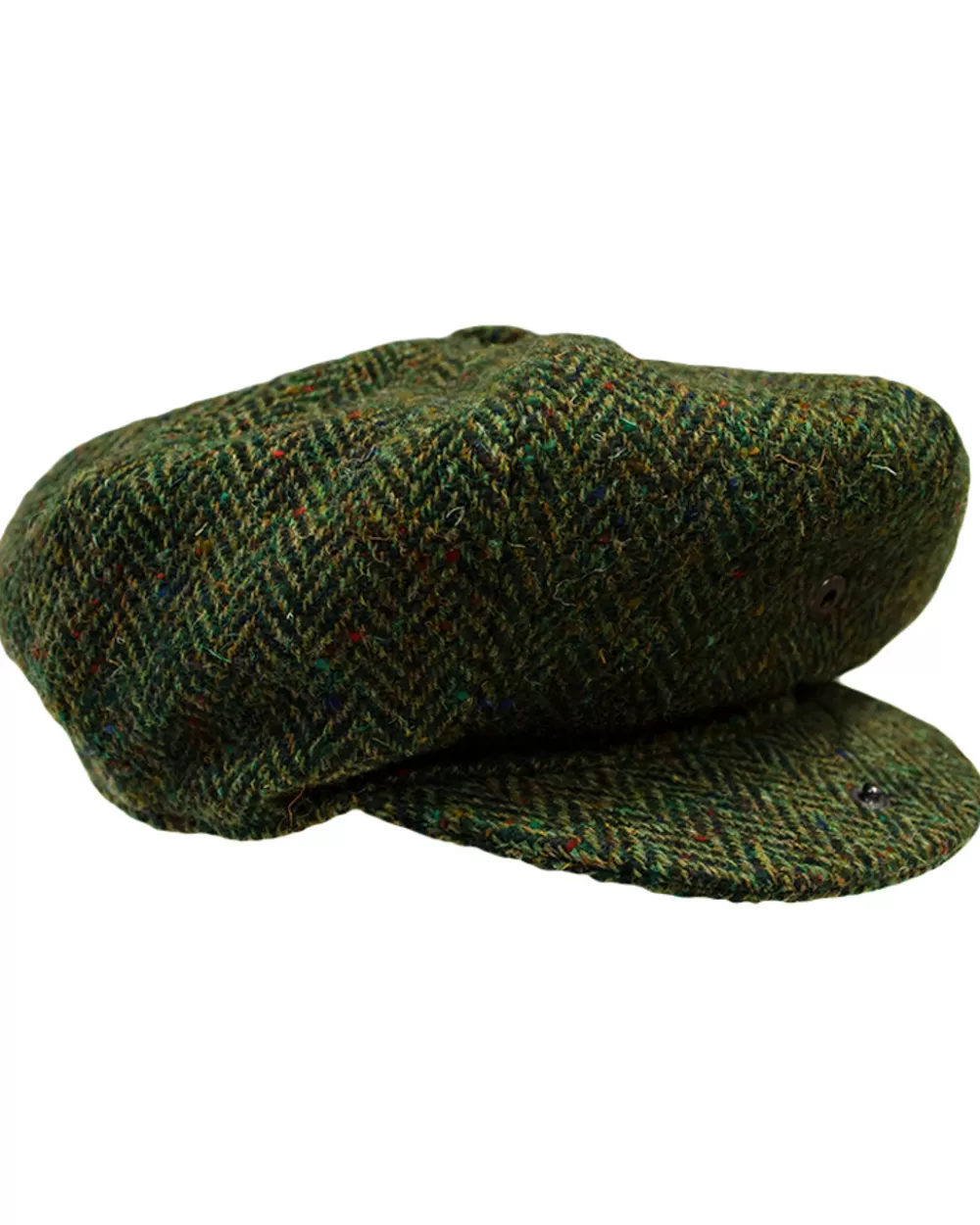 Outlet Donegal Tweed Mens Gatsby Cap - Green Irish Flat Caps