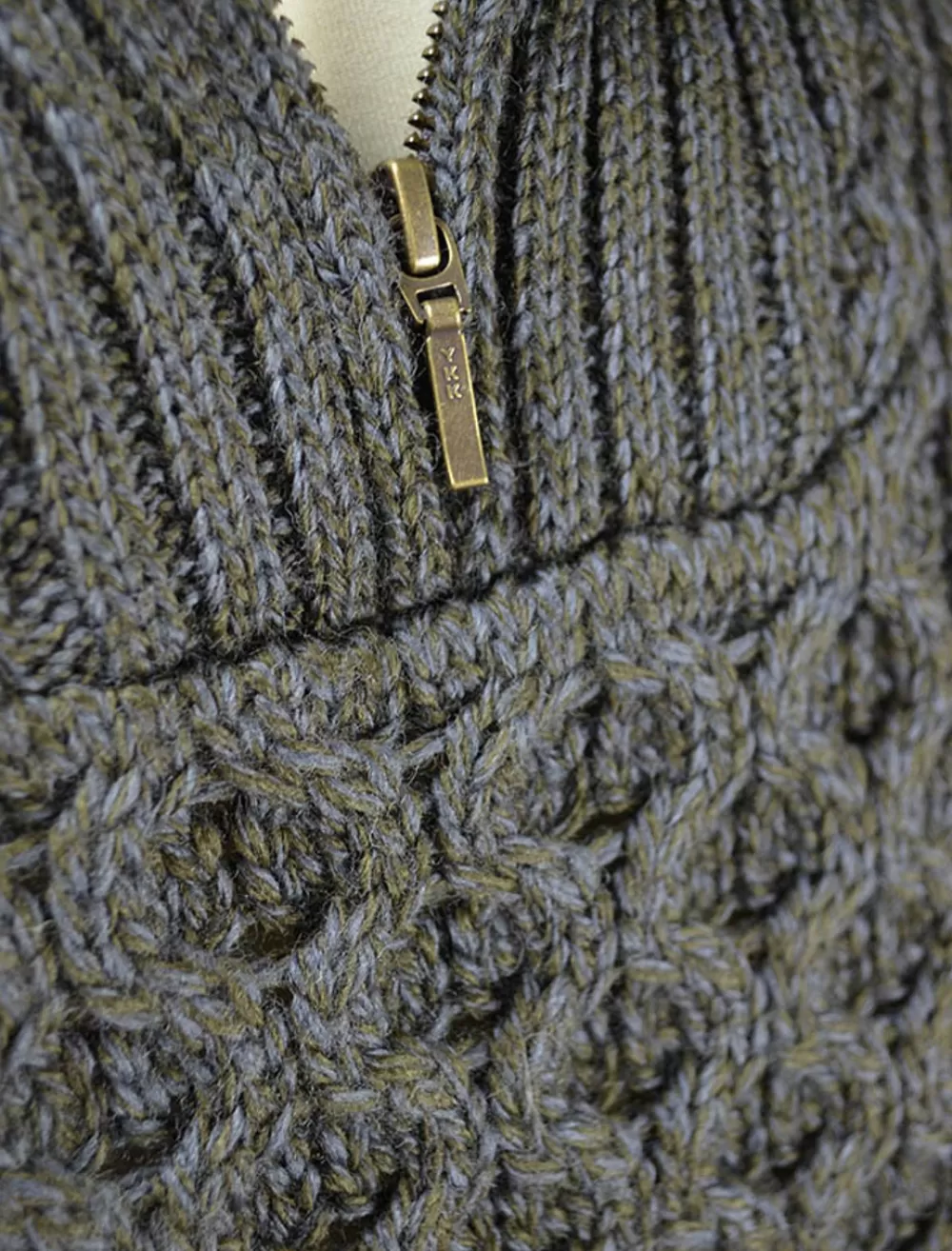 Sale Heavyweight Merino Wool Aran Troyer | Aran Sweater Market Sweaters