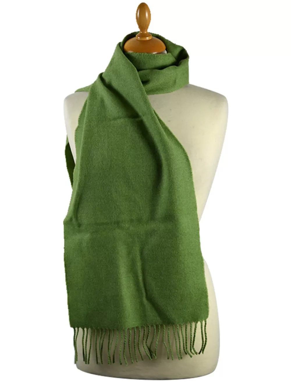 Online Long Apple Green Narrow Lambswool Scarf | Aran Sweater Market Plaid & Tartan Scarves | Lambswool Scarves