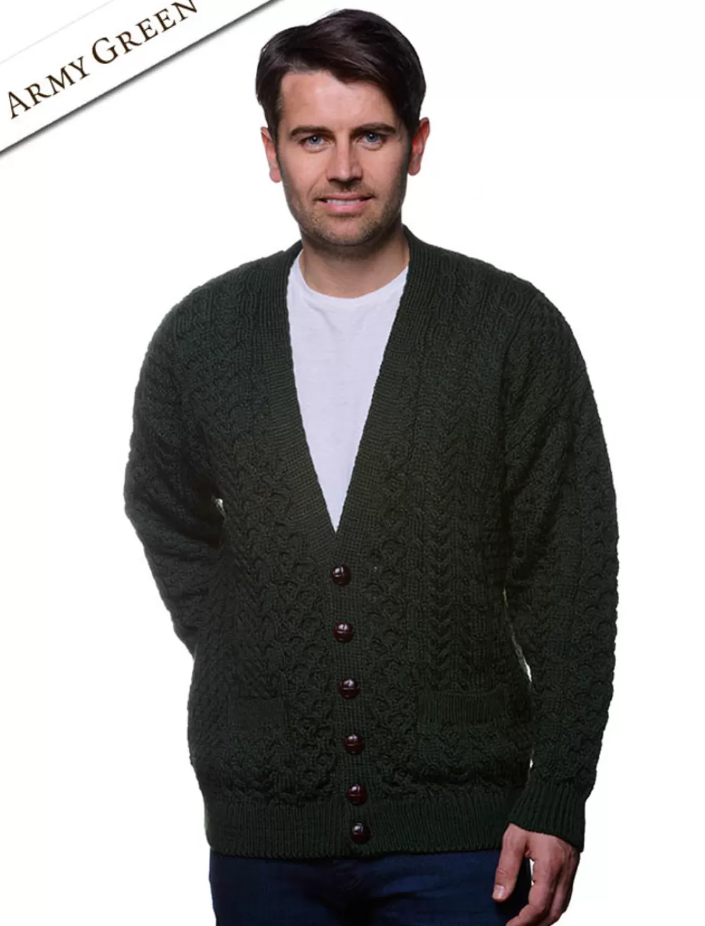 merino_wool_aran_vneck_cardigan__glenaran_3-1.webp Flash Sale Merino Wool Aran V-Neck Cardigan | Cardigans, Jackets & Coats
