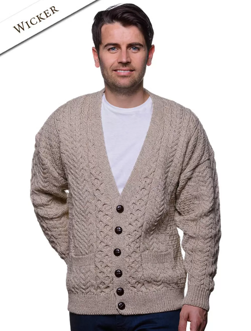 merino_wool_aran_vneck_cardigan__glenaran_5-1.webp Flash Sale Merino Wool Aran V-Neck Cardigan | Cardigans, Jackets & Coats