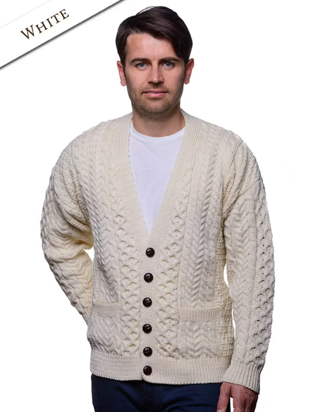 merino_wool_aran_vneck_cardigan__glenaran_6-1.webp Flash Sale Merino Wool Aran V-Neck Cardigan | Cardigans, Jackets & Coats
