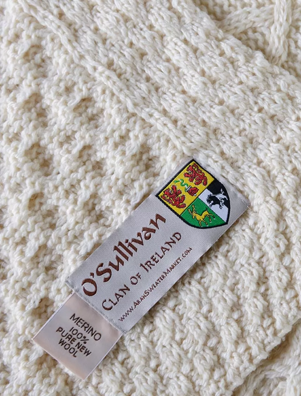 osullivan_clan_aran_throw_2-1.webp Best Sale O'Sullivan Clan Aran Throw Clan Throws