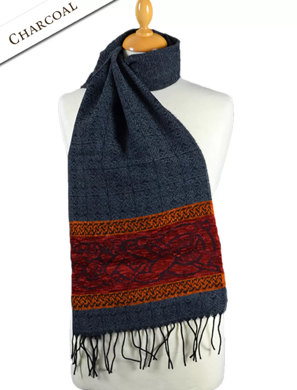 pattern_scarf_glenaran_scarves_from_ireland__glenaran_3-3.webp Cheap Pattern Scarf, Scarves from Ireland | Women Celtic Design Scarves