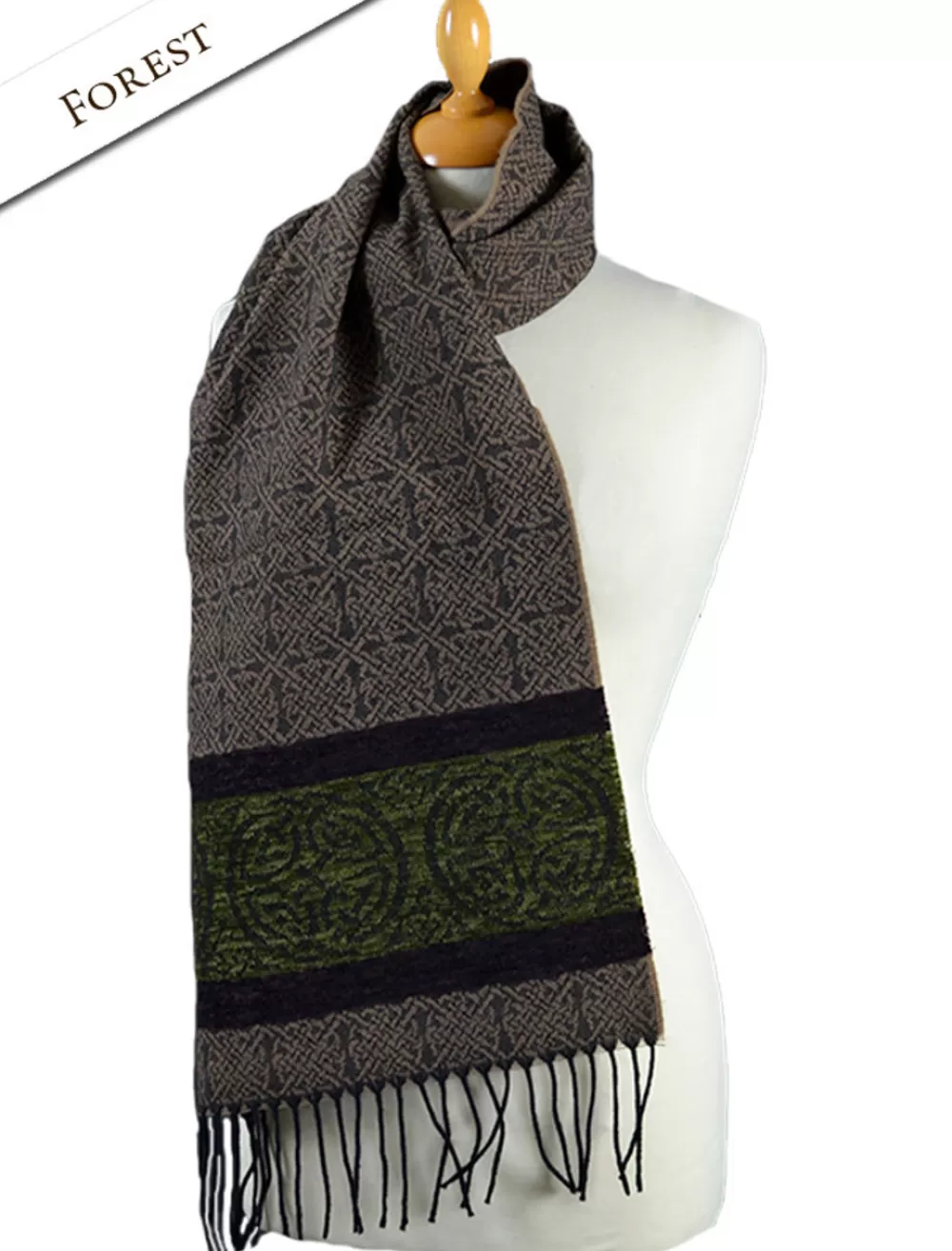 pattern_scarf_glenaran_scarves_from_ireland__glenaran_4-2.webp Discount Pattern Scarf, Scarves from Ireland | Women Celtic Design Scarves