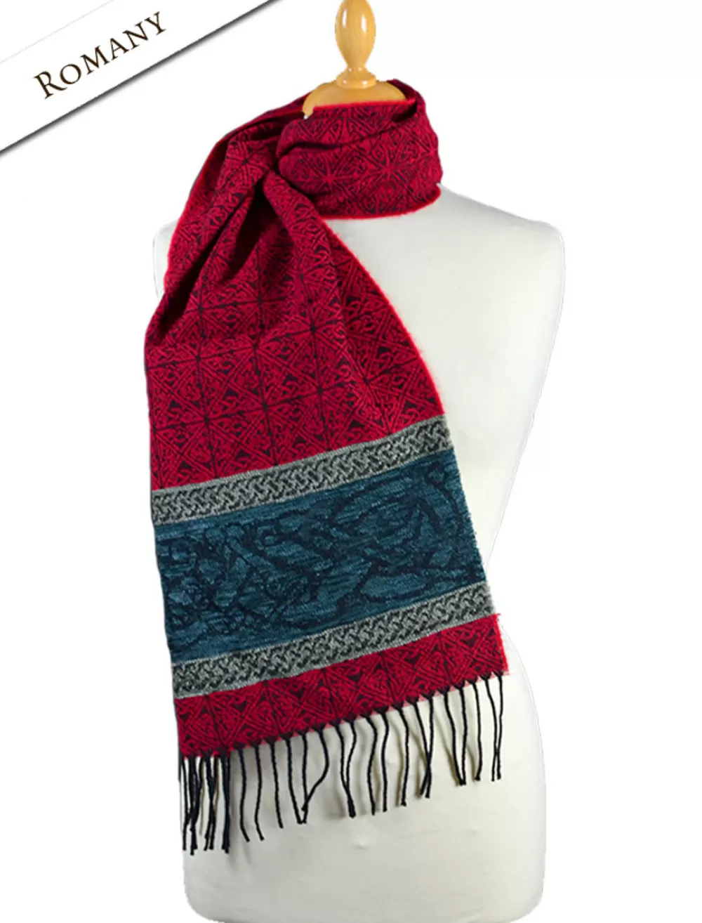 pattern_scarf_glenaran_scarves_from_ireland__glenaran_4-3.webp Cheap Pattern Scarf, Scarves from Ireland | Women Celtic Design Scarves