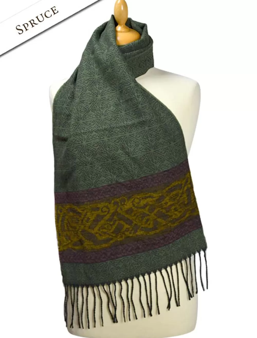 pattern_scarf_glenaran_scarves_from_ireland__glenaran_5-3.webp Cheap Pattern Scarf, Scarves from Ireland | Women Celtic Design Scarves