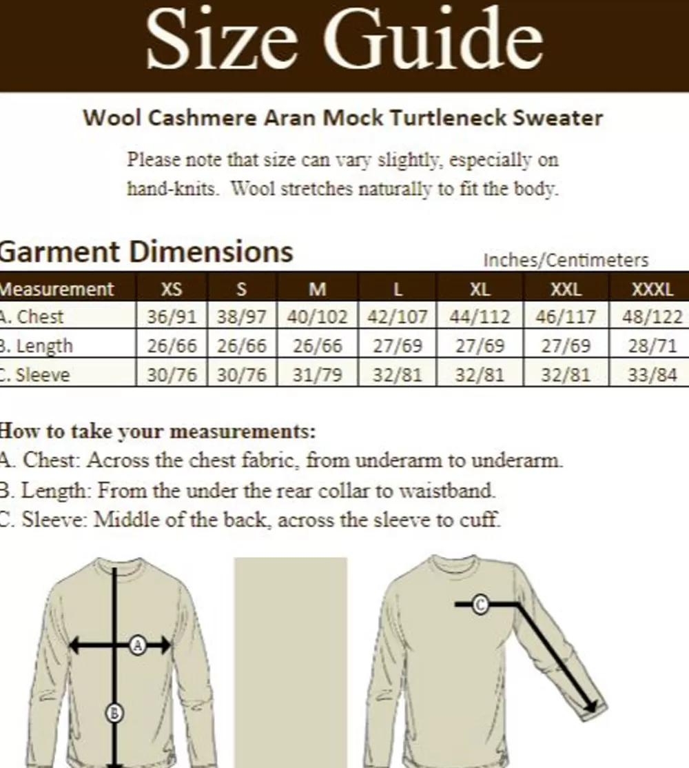 Discount Wool Cashmere Mock Turtleneck Sweater | Irish Market Sweaters